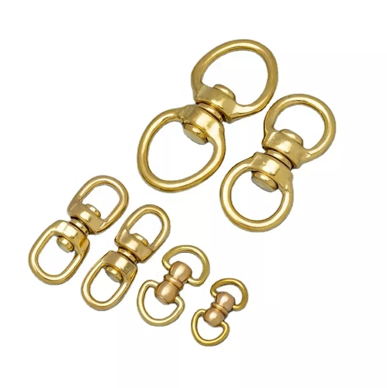 Solid Brass Double Eye Swivels Ring