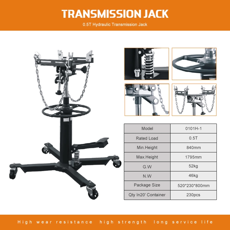 Macaco de Transmissão Hidráulico 0,5t/Guindaste/Car Jack/macaco hidráulico/Jack/Macaco/Suporte motor/Macaco Hidráulico/Ferramentas Hidráulicas/Macaco de Transmissão