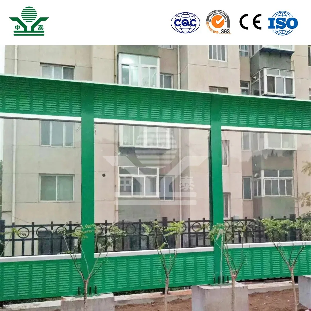 Zhongtai exterior Sound Barrier Walls Residencial China Fabricación sonido que depara Paneles de cercado gris claro Color Barrera de sonido para la habitación