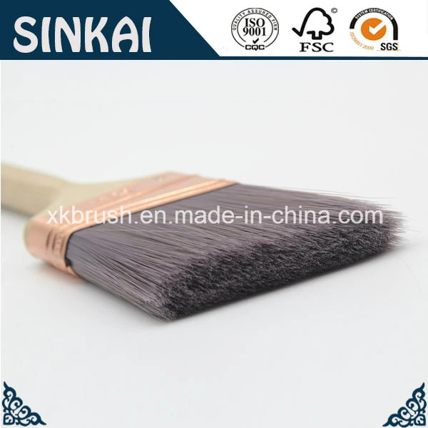 Paint Brush Long Handle with Solid Tapared Filaments