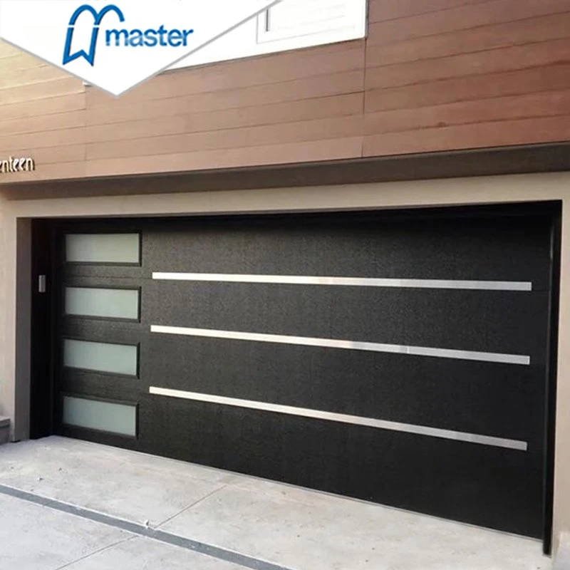 Best Selling High quality/High cost performance  Modern Design Automatic Overhead Sectional Foamed Steel Garage Door with Side Windows