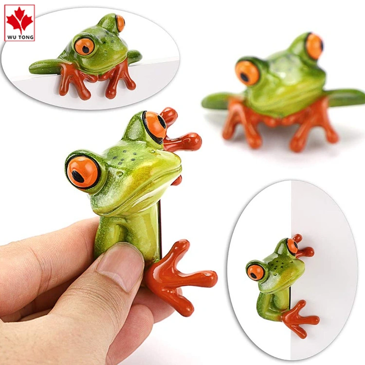 Creativo de resina artesanal en 3D de figurillas de ranas