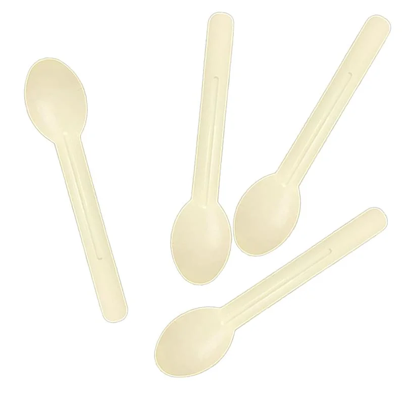 Environmental-Friendly Disposable Paper Matte Spoon for Tea, Coffee, Salt, Sugar, Honey Spoon Paper Spoon Wholesale/Supplier Custom Logo