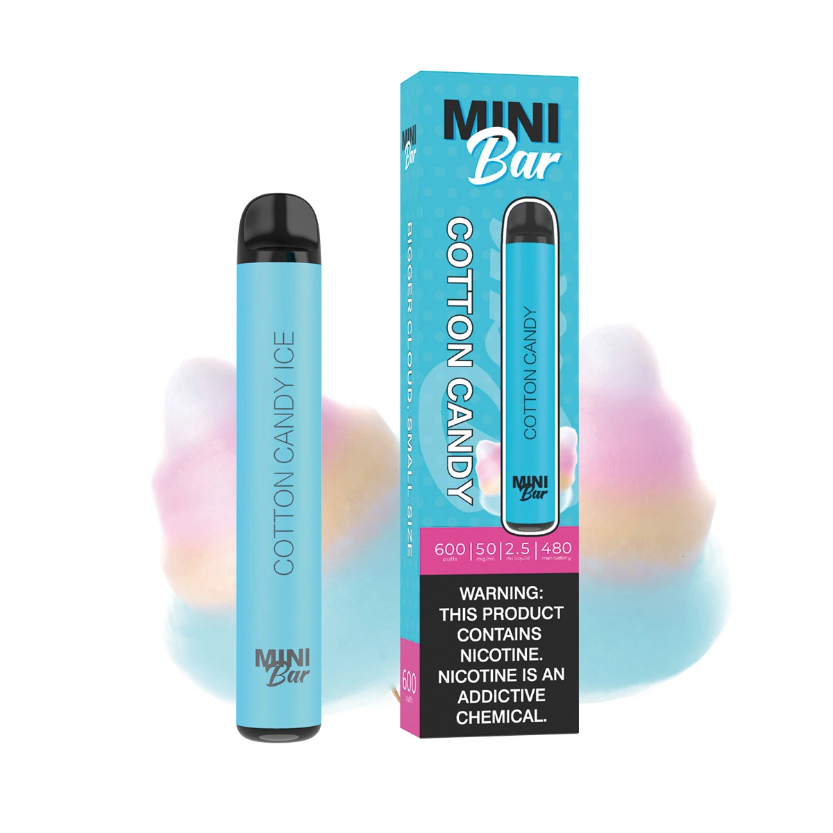 أفضل جودة بار Vape Mini Bar 2.5 مل من عصير القرد 600puffs الذي لا يمكن التخلص منه السجائر الإلكترونية التي يمكن التخلص منها