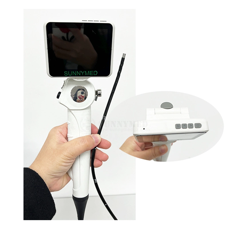 Sy-Wp029-3 Newest Medical Ent Endoscopy Portable Recording Video Flexible Endoscope with 3.5"TFT LCD Screen