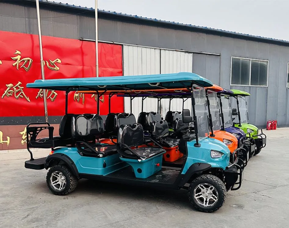 6 Seater 72V Motor off-Road Legal Golf Buggies Cart Golf Club Cart