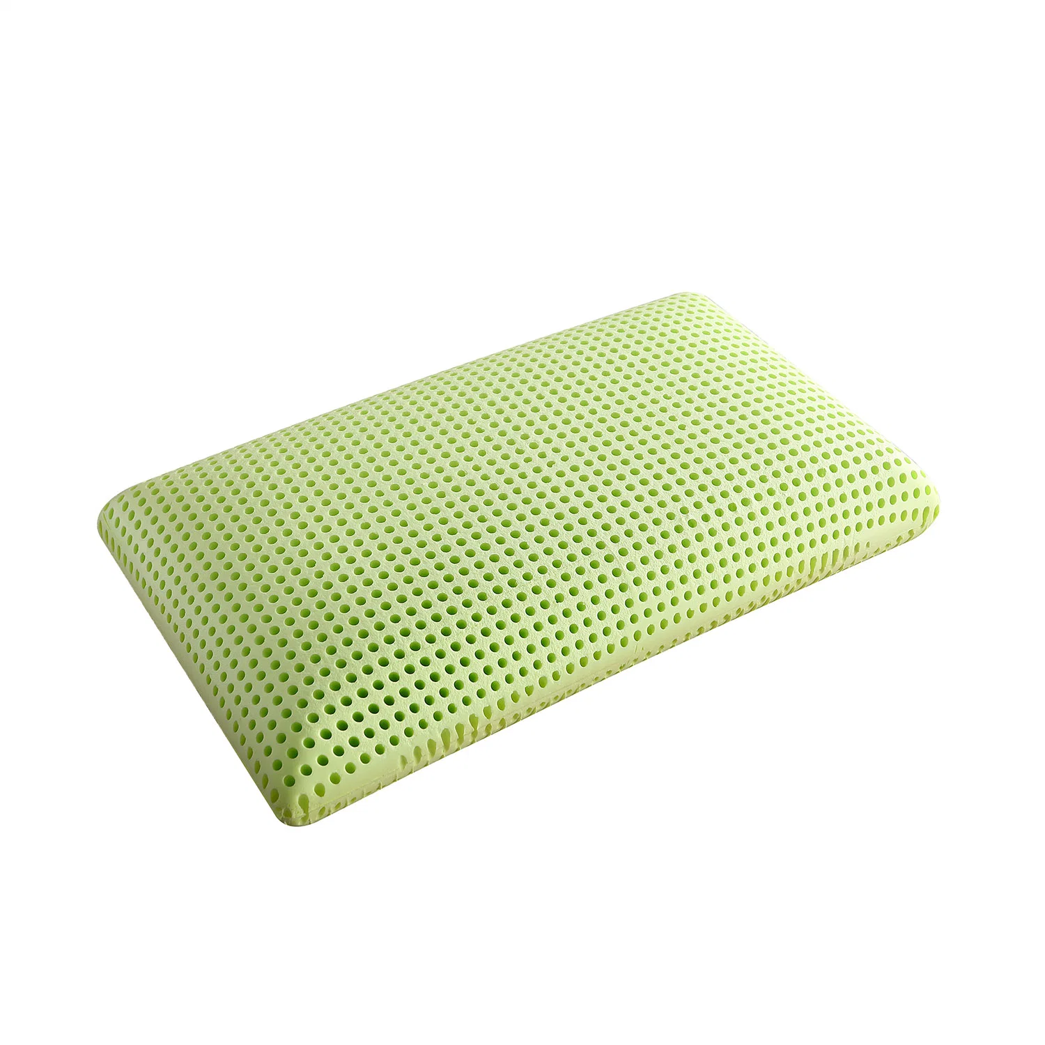 Venta caliente Skin-Friendly verde almohada de espuma de memoria con la madriguera