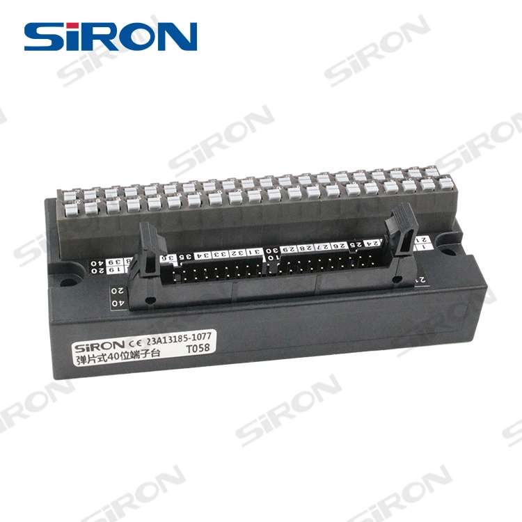 Siron T058 Ressort Terminal de connexion 40 broches Bloc de jonction universel de style européen pour API