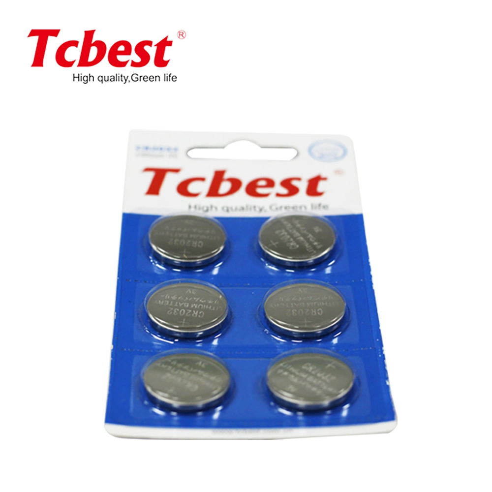 Hot Sale Cheap Cr2032 3V Non-Rechargeable Limno2 Button Cell Lithium Manganese Battery for Watch