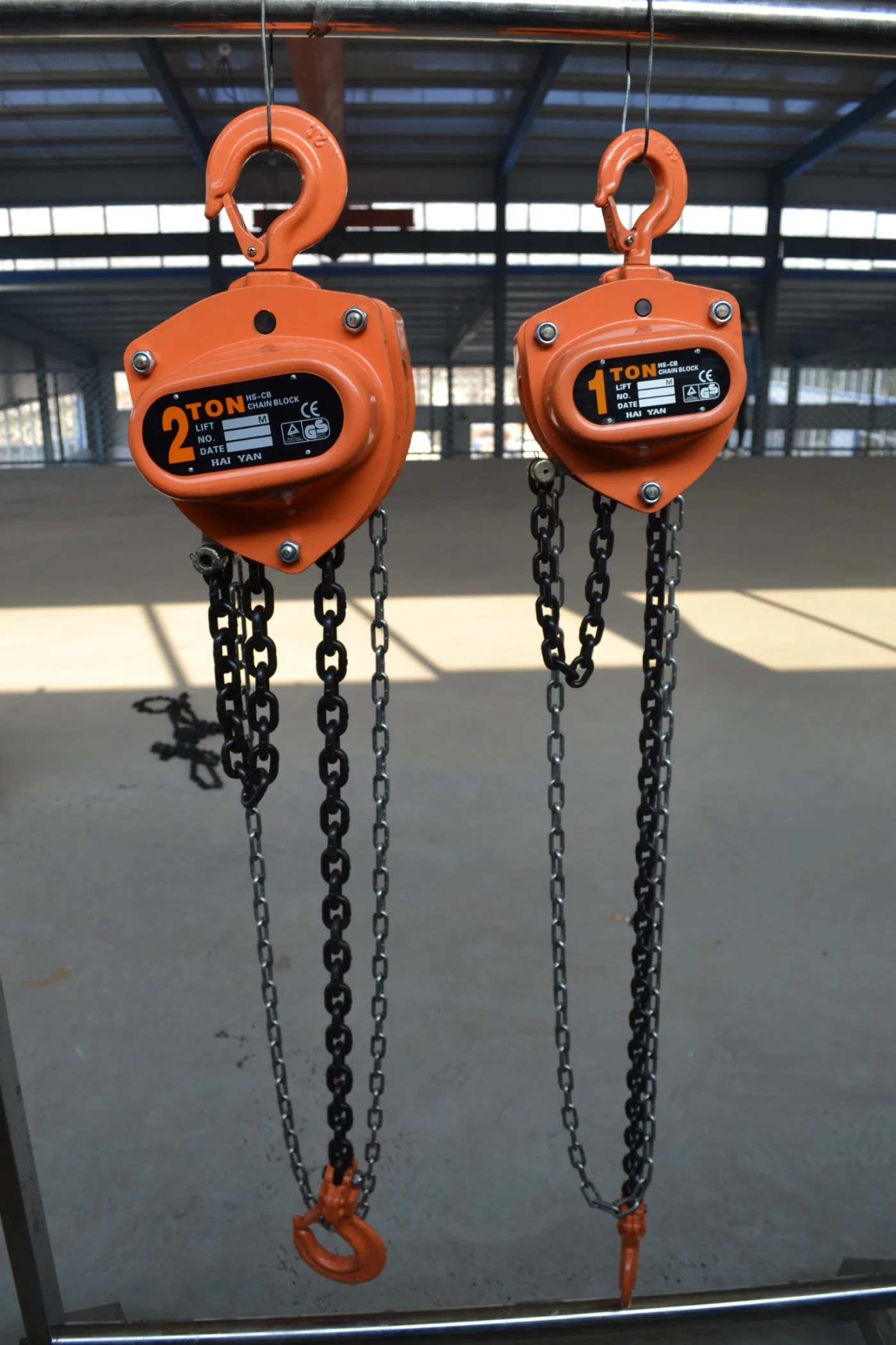 HS-C Type 1ton 3meter Blue Chain Hoist for Lifting