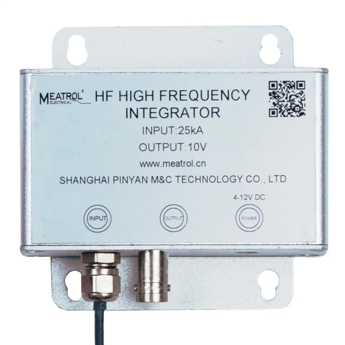 Compact Shield Aluminium Alloy Enclosure High Frequency Rogowski Coil Integrator Current Converter