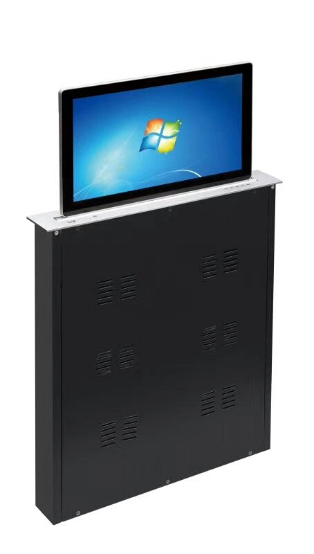 Hidden LCD Monitor Lift Mechanism Table Audio Conference LCD Monitor Lift Conference System