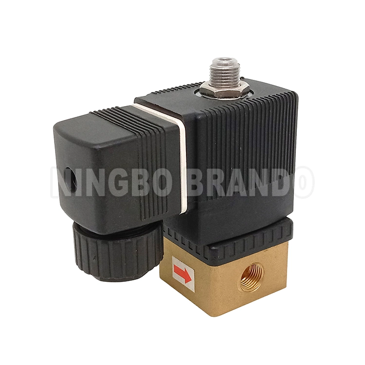 6014 3 Way NC Direct Acting Brass Solenoid Valve For Compressed Air Spare Parts 24V 110V 120V 220V