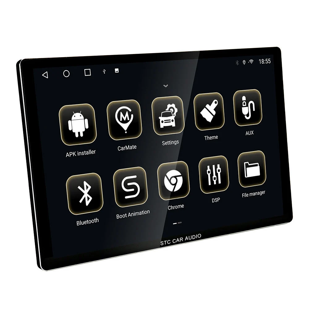 STC haut de gamme TC18 13.1" 4+64GB QLED 1920*1200 8 Core Mirror Link DSP 360 AM/FM système multimédia de voiture stéréo Android