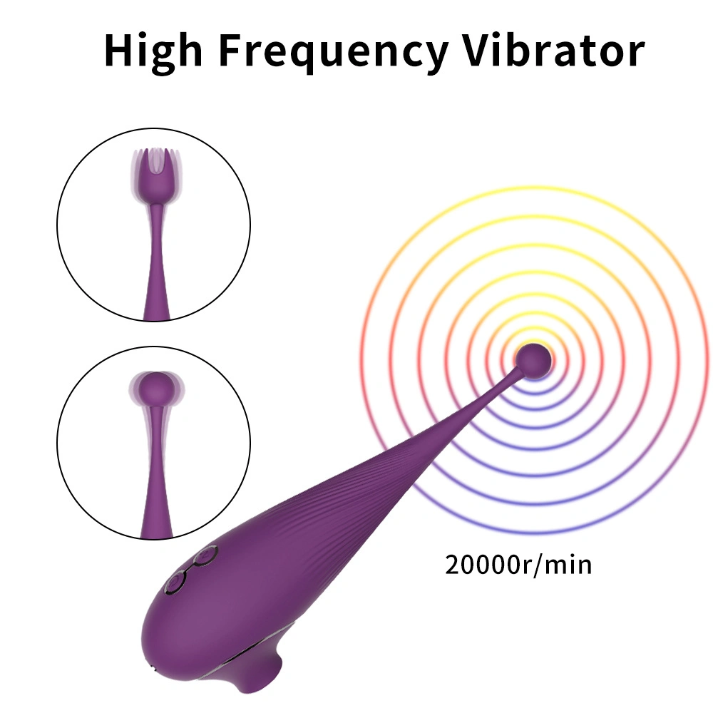 USB Charging Adult Toy Sucking Function Flirting Vibrator Stick