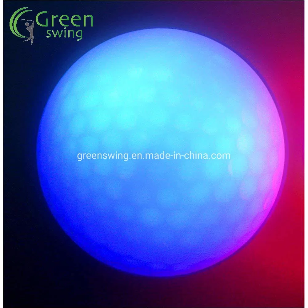 Multi-Color LED Noche electrónica Tracker pelota de golf luminoso intermitente ilumina las bujías de pelotas de golf para la noche el golf