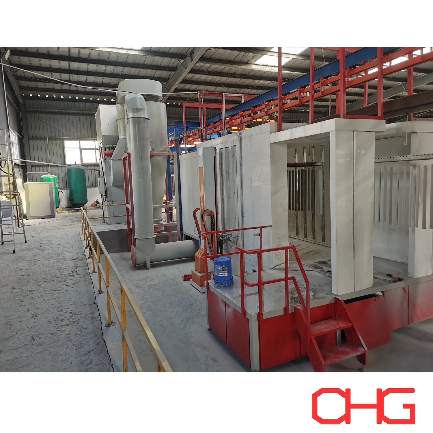 Professional Powder Coating Production Line for Aluminium Profile with Conveyor System