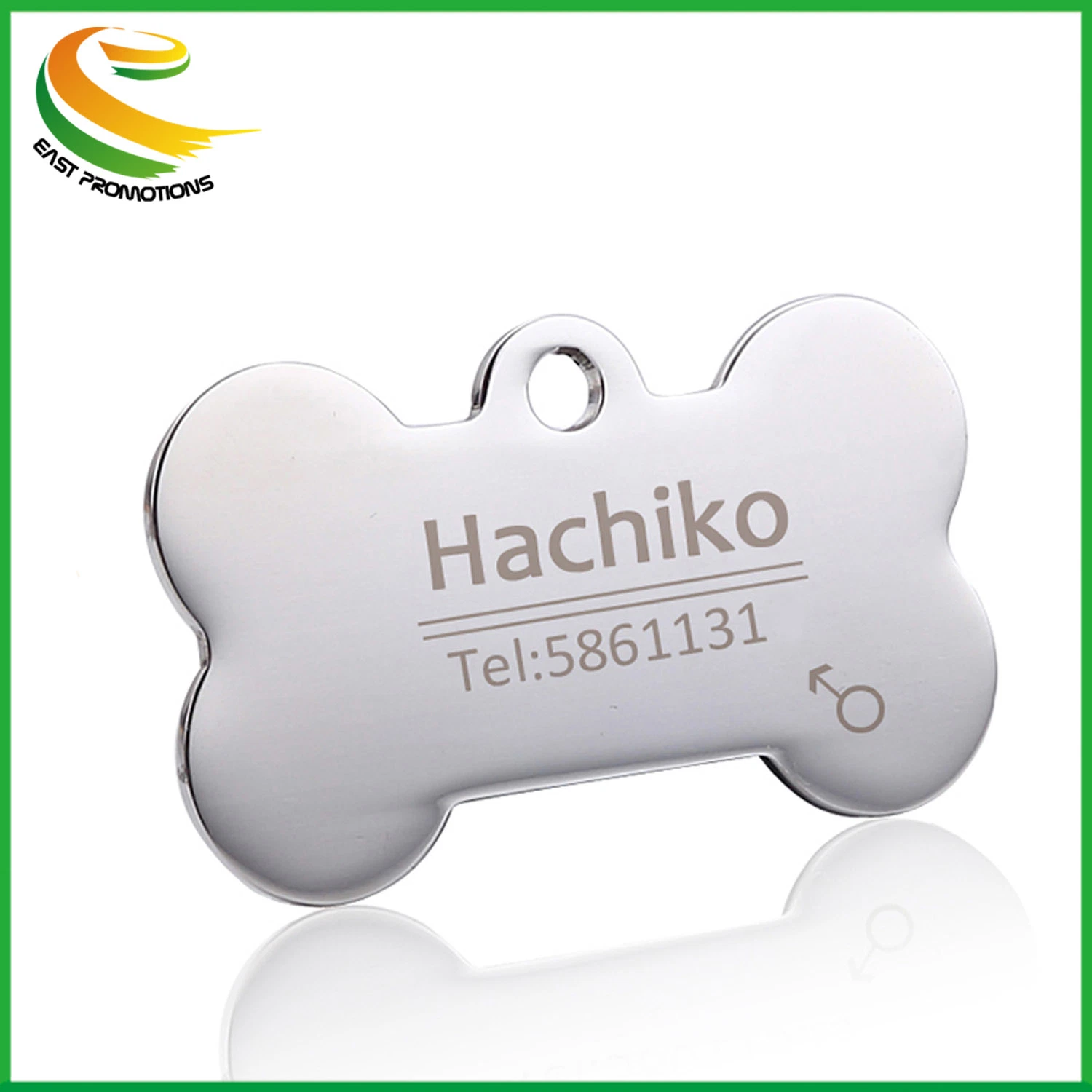 Cheap Stainless Steel Blank Bone Shaped Dog Tag Custom Logo Pet ID Tags