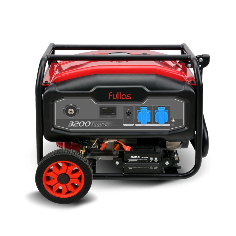 2kw 2.5kw 2.8kw 3.3kw 5kw 6kw 6.5kw 7kw 8kw de potencia portátil de gama completa de la gasolina/Gasolina Generador de bastidor abierto