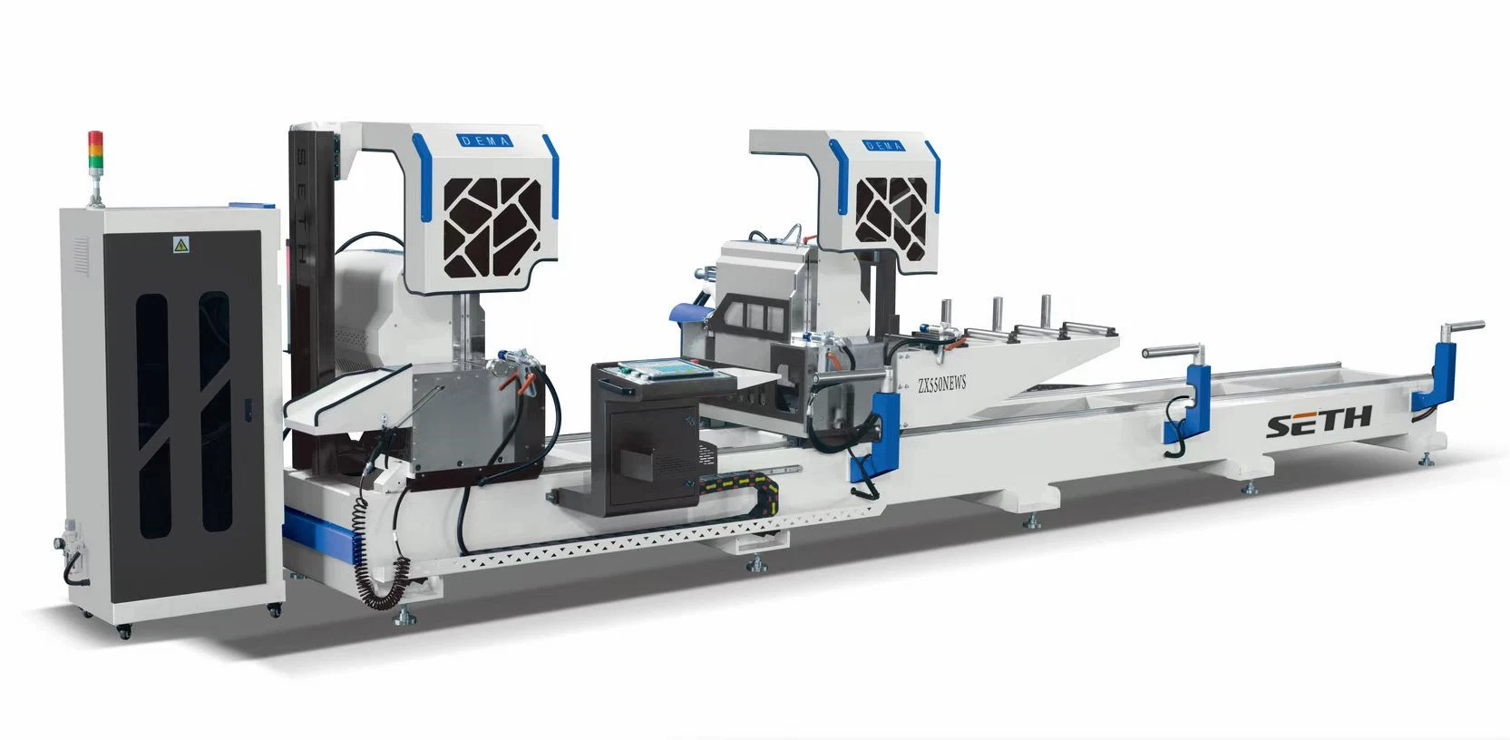 CNC Ángulo de la arbitraria sierra de corte Cabezal doble para el perfil de aluminio/máquina de corte de muros cortina/Puerta haciendo que las máquinas