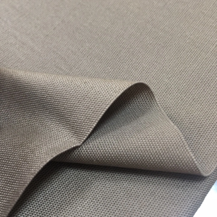 Continuous Dyeing Tc 65/35 21X21 100X52 Polyester Cotton Blend Plain Uniform Fabric Khaki for Workwear