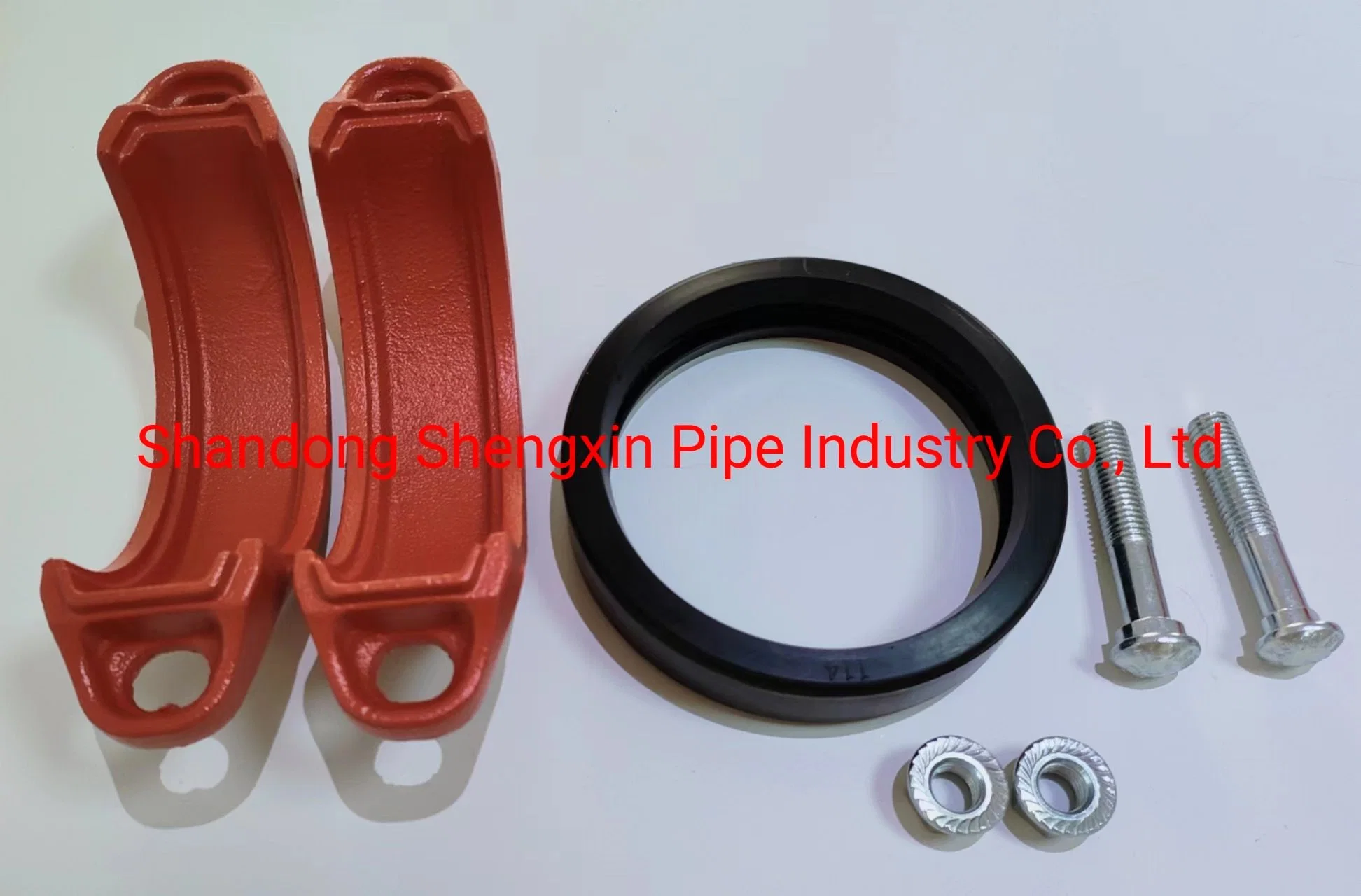 UL FM Approved Grooved Pipe Fitting Rigid Flexible Coupling Red Color