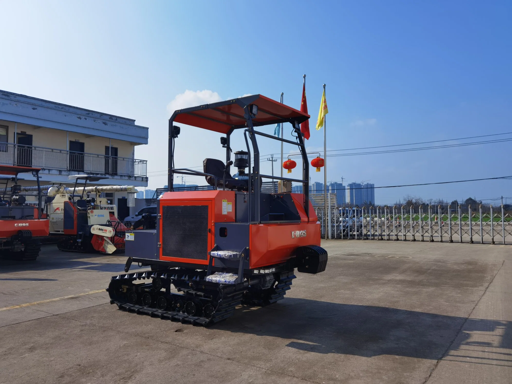 1gzl230 Tracteur à chenilles avec cultivateur rotatif Tiller