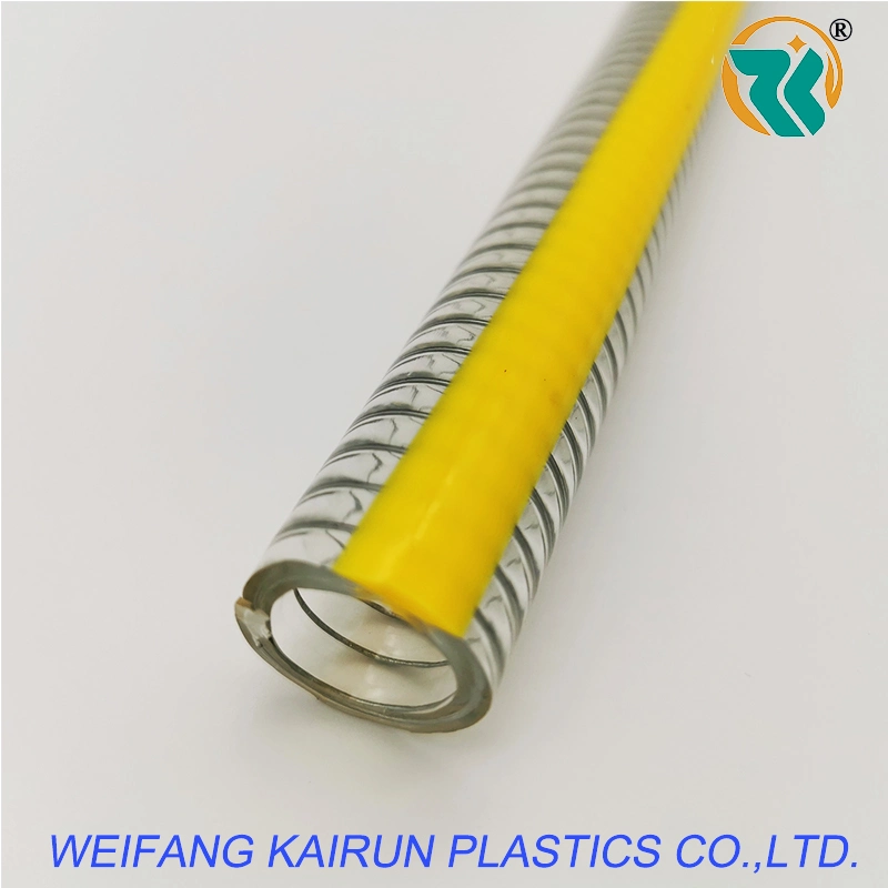 Industry Pump Lines Factory Price High Low Pressure Resistant Transparent PVC Steel Wire Reinforced Soft Hose