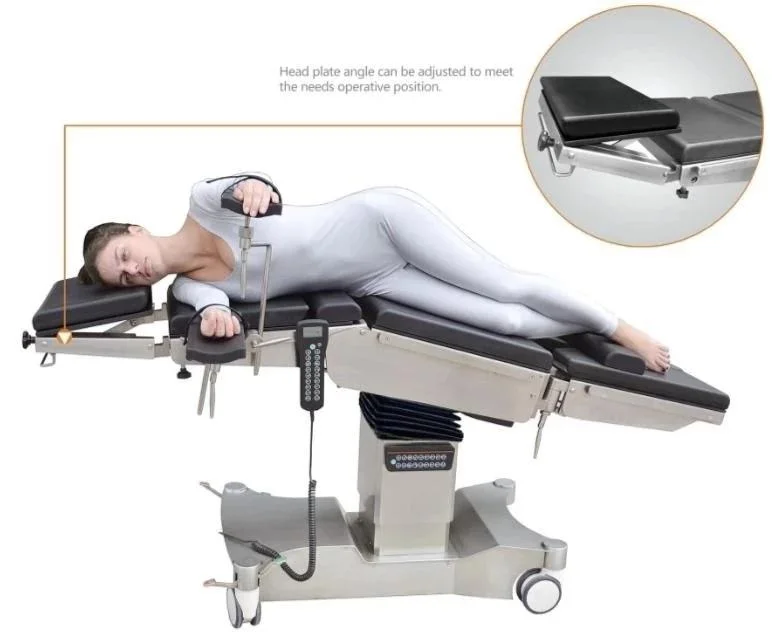 Tabla de funcionamiento de la cabeza completa Electric-Hydraulic / Tabla de ortopedia médica con CE FDA