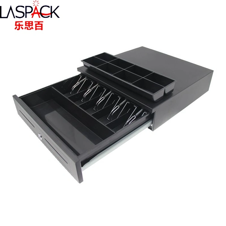 OEM Heavy Duty Cabinet Electronic POS Till Money Secure Small Metal Cash Drawer for Cash Register 410 Rj11 12V Metal Tray Cash Register Drawer