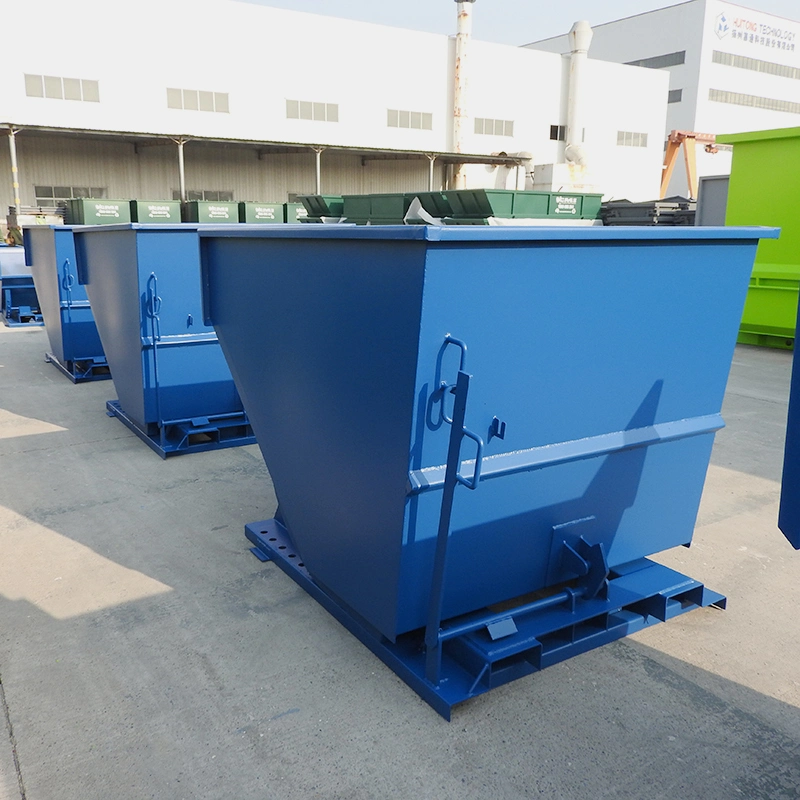 Customizable Forklift Tipping Bin Steel Self Dumping Hopper