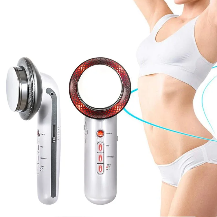 3 in 1 Ultrasonic Weight Loss Facial Lifting Galvanic Infrared Ultrasound Cavitation Body Slimming Massager Lipo Fat Burner