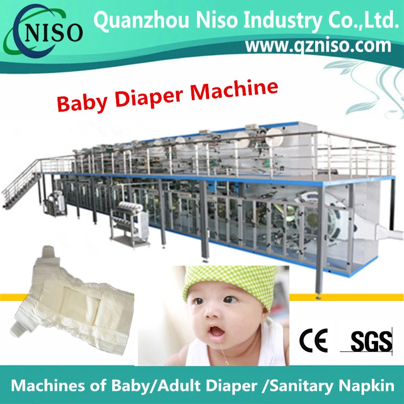 High Speed Elastic T Shape Diaper Production Line Manufacture (YNK500-SV)