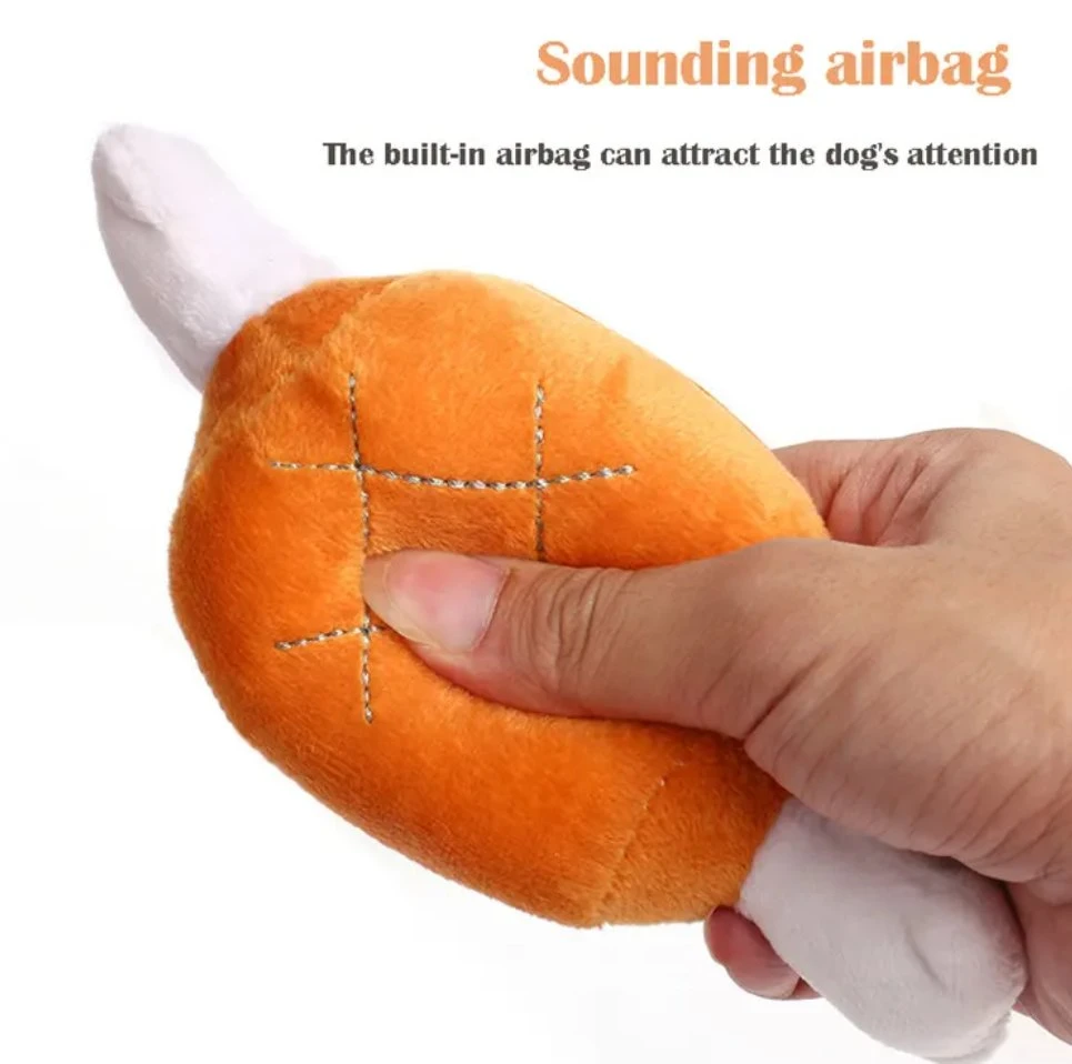 Pet Supplies Toy Plush Voice Double Bones Pet Chicken Leg Dog Toys