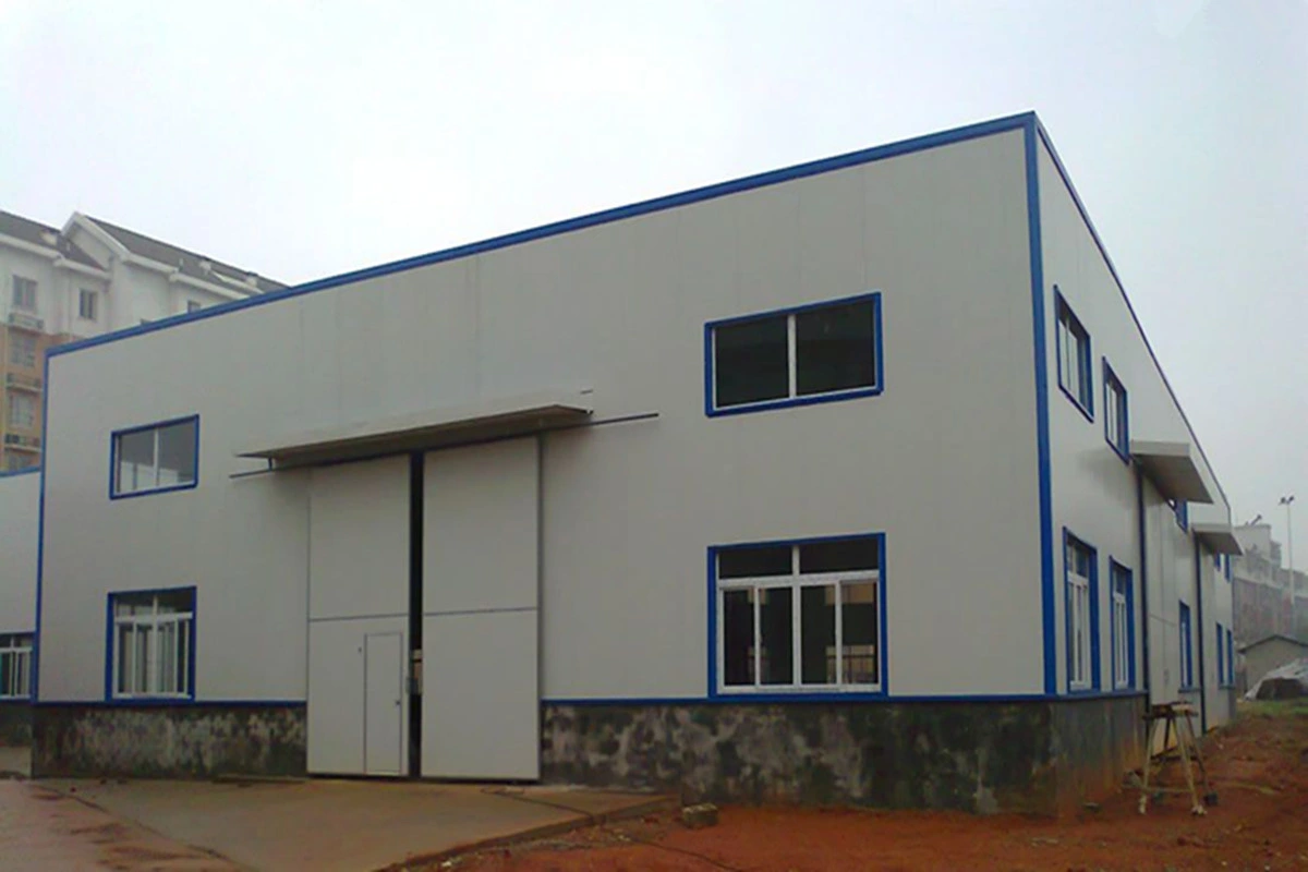 Modern Prefabricated Sandwich Panel Building Project of Steel Structure Workshop