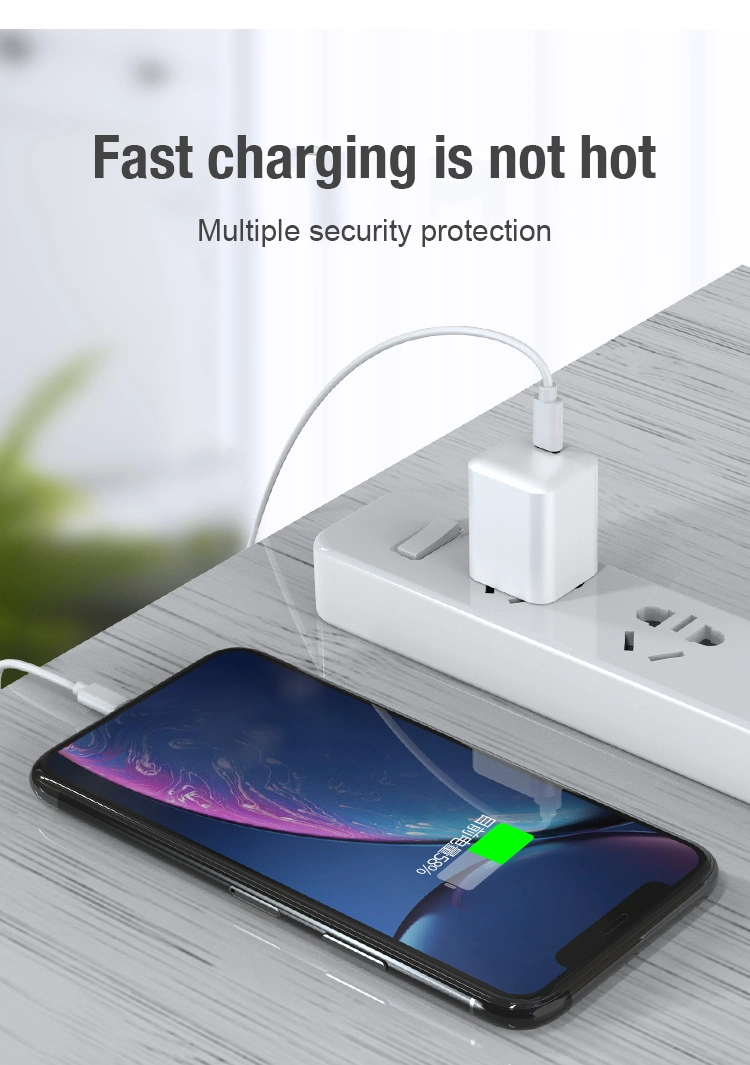 2021 New 20W Mini Pd QC 3.0 Quick Charge USB C Wall Cell Phone Charger for iPhone 12