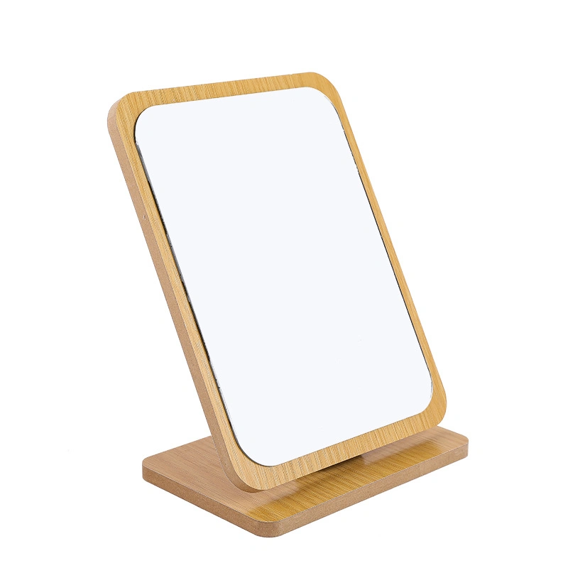 Beauty Tools Sleek Wholesale/Supplier Adjustable Wooden Tabletop Makeup Mirror