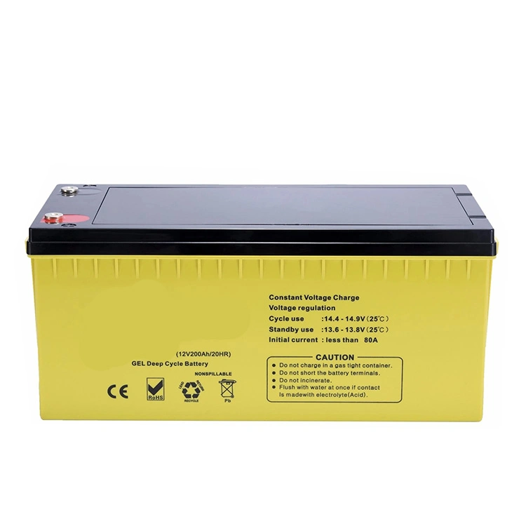 China Hot Sale Gel Battery Solar Charge Controller Solar System Gel Battery 200ah AGM Solar Gel Batteries