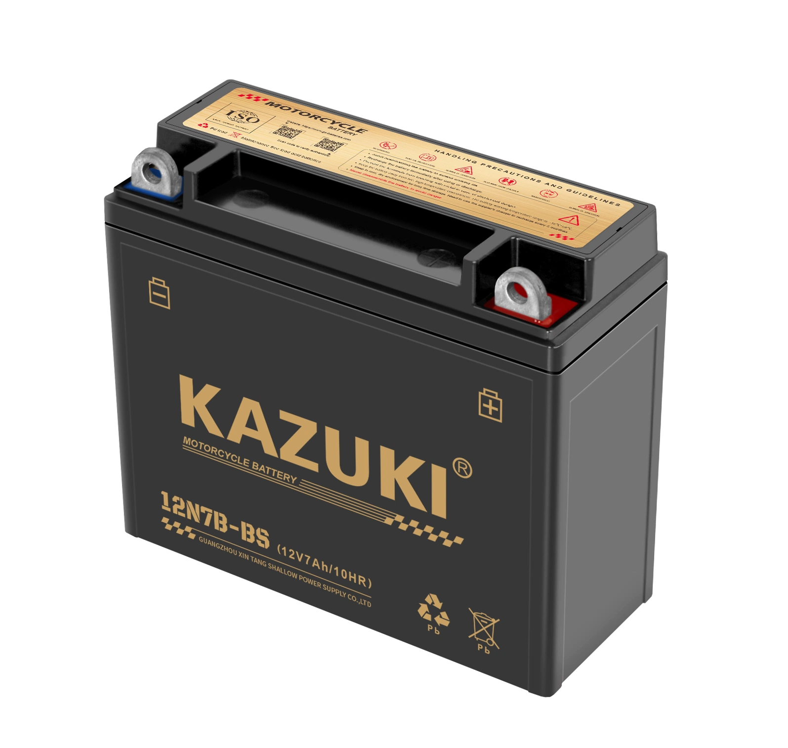 Kazuki 12n7-3A 12V7ah batería/Mantenimiento carga seca libre batería de motocicleta