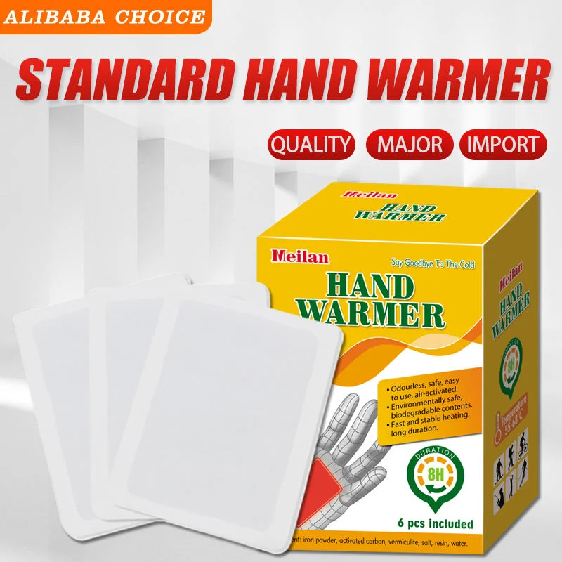 Disponible a granel o en 6pzas /Box más cálido de mano de calor instantáneo Pack