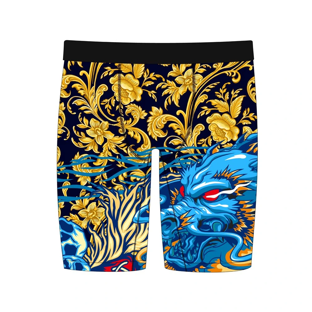 Vente chaude Conception personnalisée Confortable Boxer Briefs Shorts en polyester pour hommes Sous-vêtements.