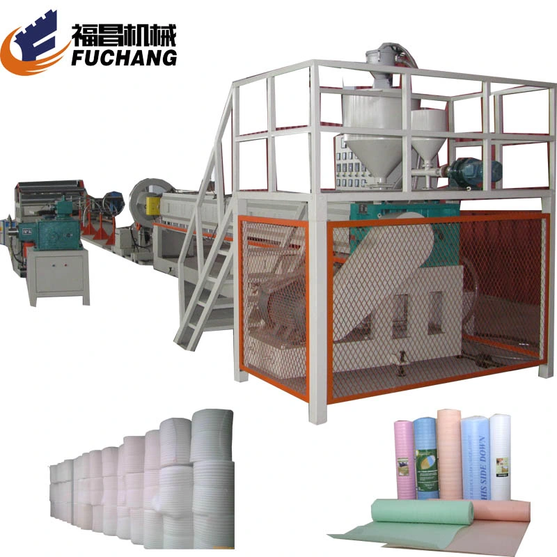 EPE Foam Sheet Machine Extruder Expandable Polyethylene Plastic Machinery Manufacturer Low Density Good Cell Structure