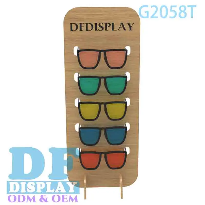 Sunglasses Display Wood Sunglasses Display Stand for Glasses Store Sunglass Display Counter Stand