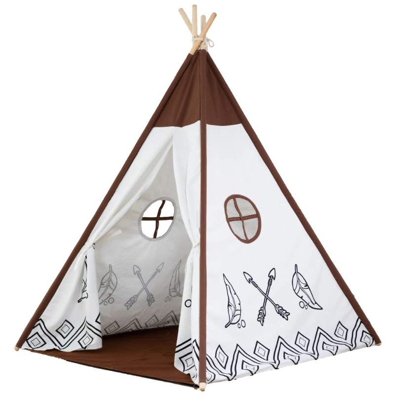 Customized Hot Selling Furniture for Children's Indoor Canvas Tents with Wooden Poles