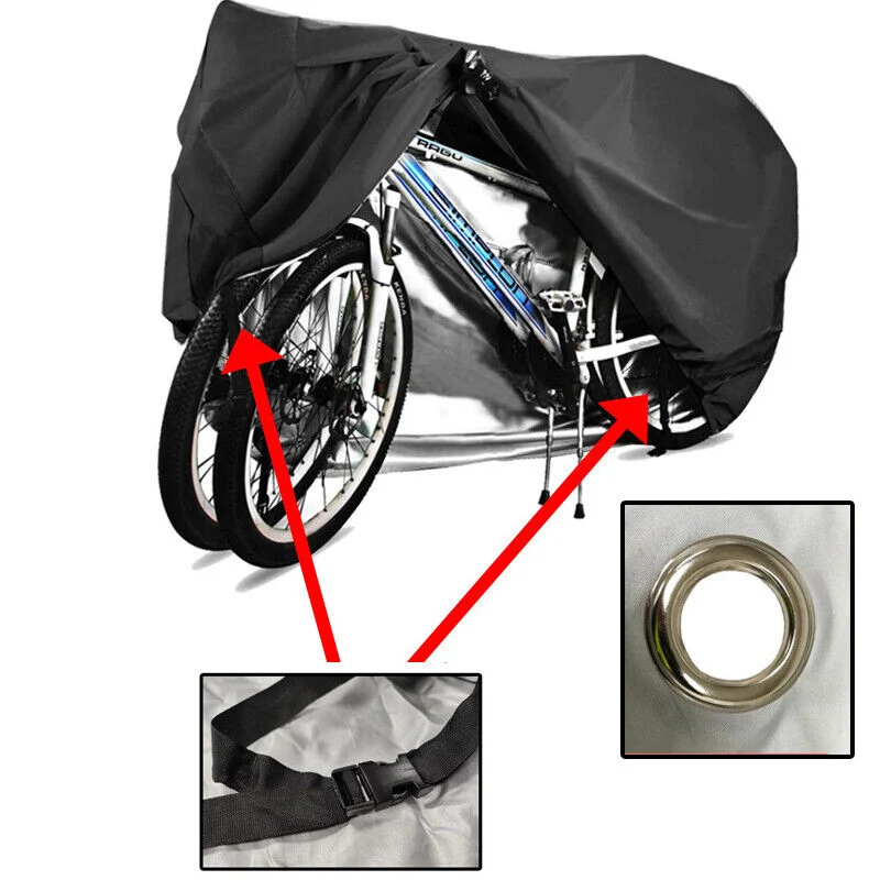 190t Bike Cover for 2 Bikes Waterproof Rain UV Protection