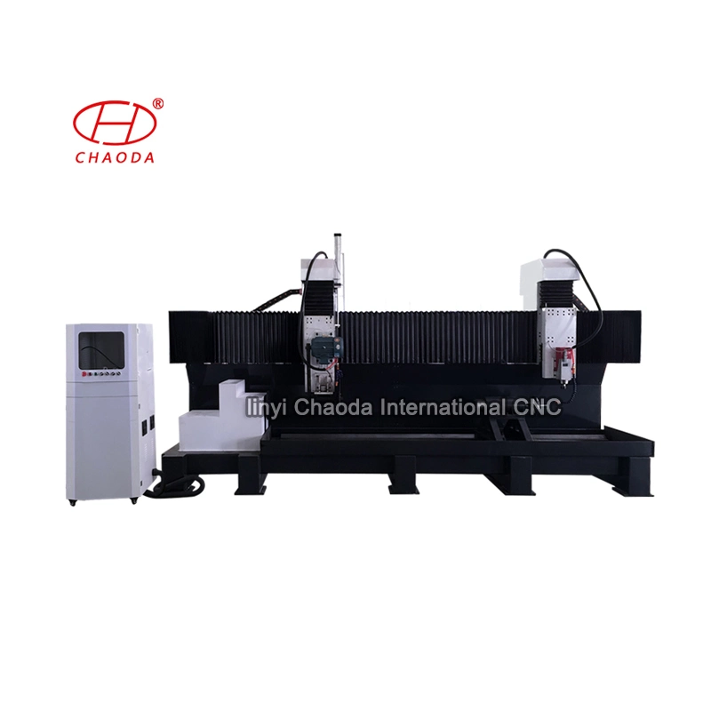 Big Marble Corbel Column Pillar Making Machine, Stone CNC Milling Machine with Big Rotary Lathe