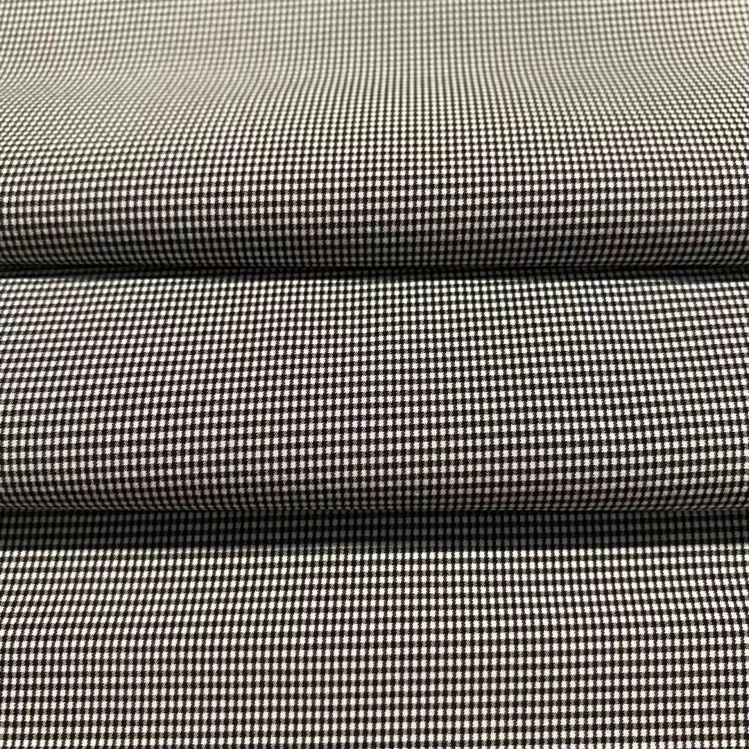 Hilo de Nylon teñidos de Negro/Blanco Four Way Stretch Fabric caso chorlito