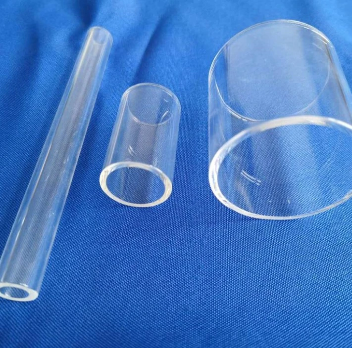 High Purity Quartz Glass Pipe Clear End Open Quartz Test Tube