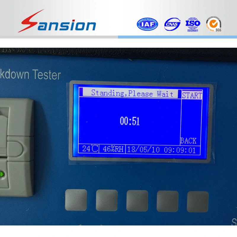 Testeur de tension de rupture d'huile de transformateur automatique IEC156 avec imprimante