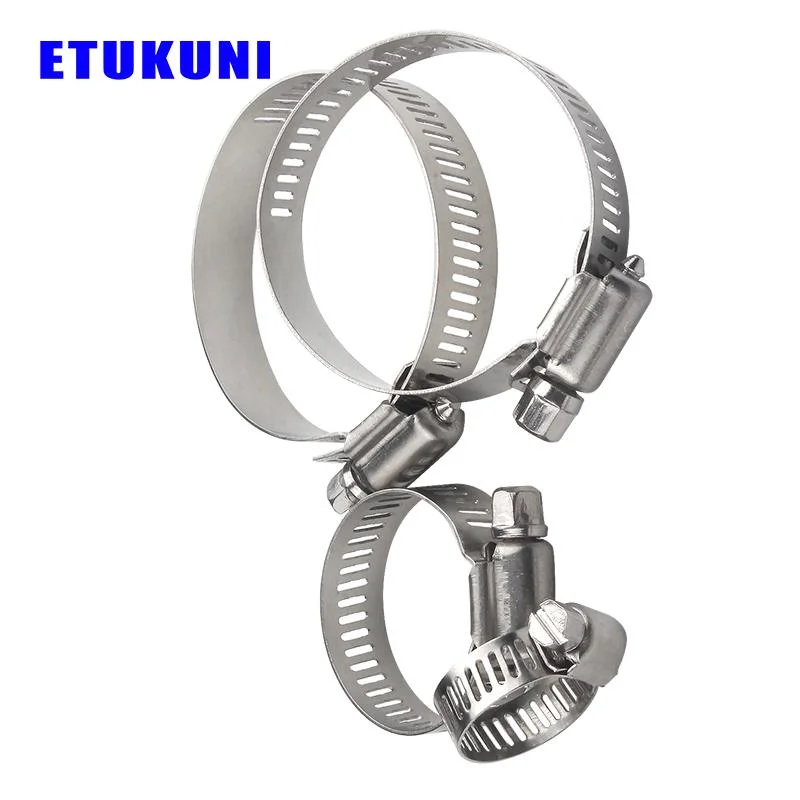 Stainless Steel High Pressure America Type Worm Drive Hose Clamp Flexible Metal Hoses